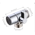 Miniatyrbillede 5 af 5: Messing Køkken/Badeværelse Vask Armatur Deler Armatur Adapter 3 Vejs