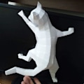 Miniatyrbild 2 av 5: 1 st 3D Pappdjur Papercraft Byggset Katt Origamipapper