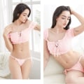 Miniatyrbillede 4 af 5: 1 Stk. (Pink) Sexy Babydoll Lingeri Sæt til Kvinder, Sød Transparent