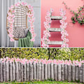 Miniatyrbillede 5 af 5: 4 stk. 1,8 meter kunstige kirsebærblomster, hængende i en
