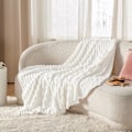 Miniatyrbilde 5 av 5: Hvit Sofa Dekkenteppe - Koselig Supermyk Teppe for Kvinner, Søt Lite Sau Teppe for Jenter, 28x56 tommer