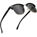 Pikkukuva 1 / 4: 1 kpl Retro Round Semi Rimless Polarisoivat Aurinkolasit UV-Suojalla
