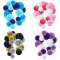 Miniatyrbillede 2 af 5: 18 Dekorative Papir Pom Pom Pom Pom Sæt Fødselsdag Bryllup