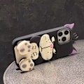 Miniatyrbilde 4 av 5: Ny Is Funda De Silicona Lucifer Cat For iPhone 16pro Max, Med Stativ