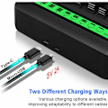 Miniatyrbilde 5 av 5: 8 spor hurtig LED universal batterilader, batterilader for