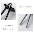 Miniatyrbillede 2 af 5: 5-fingers spisepinde, dovne spisepinde, ergonomisk spisepindeholder