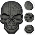 Miniatyrbillede 1 af 5: 2 stk. Sorte Zink Legering Bilstickere, Skalle Metal Krops