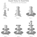 Miniatyrbillede 5 af 5: Havfrue Cupcake Display Stativ 3 Lag Papkage Stativ Baby