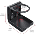 Miniatyrbillede 2 af 5: 2 stk. Universal Justerbar Foldbar Kopholder Sort Bil Drik