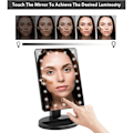 Miniatyrbillede 5 af 5: Lighted Mirror, 10X forstørrende LED makeup spejl, LED spejl, USB