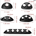 Miniatyrbillede 2 af 5: 6 Pakker (Blandet Farver) Desktop Data Kabel Hub Opbevaring Kabel