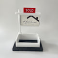 Miniatyrbillede 4 af 5: 1 stk. Ejendomsmægler Visitkort Display Salgskort Holder