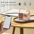 Pikkukuva 2 / 5: Retro Bluetooth -kaiutin, langaton minikaiutin (pinkki)