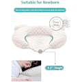 Miniatyrbilde 5 av 5: Muitar Myke Baby Nursery Puter Unisex Nyfødte Hode Forming Spedbarn Støtte Sovende Hode Sove Puter Med Bjørn Ører