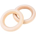 Miniatyrbillede 5 af 5: 20 stk Træ Springringe til DIY - Vedhæng, Ring, Connector -