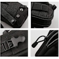Miniatyrbillede 3 af 5: Taktisk bælte, bæltetaske Den multifunktionelle Molle EDC Gadget Utility mobiltelefon pung til vandreture Rejser Sport Udendørs（sort）