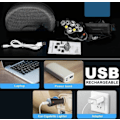 Miniatyrbilde 4 av 4: Kraftig og vanntett hodelykt - USB-oppladbar hodelykt