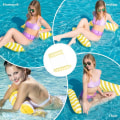 Miniatyrbild 3 av 3: Uppblåsbar Pool Float, Vattenhängmatta, 4 i 1 Flytande Uppblåsbar