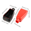 Miniatyrbild 3 av 5: 2 st batterisoleringsskydd flexibla bilbåtsbatteri negativa positiva terminal skyddshylsor biltillbehör