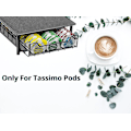 Pikkukuva 5 / 5: Tassimo-yhteensopivat kapselilaatikot (60 kapselia) - Tassimo-kahvikapselipidikkeet - 2-in-1-säilytyslaatikko/konepidike Tassimo-koneelle
