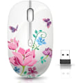 Miniatyrbillede 1 af 5: Trådløs Mus med Nano Modtager til PC, Laptop, Notebook, Computer, MacBook, Mindre Støj, Bærbar Mobil Optisk