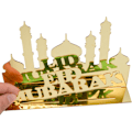 Pikkukuva 3 / 5: 1 kpl Eid Mubarak -koriste, akryyli Ramadan -keskipisteet, islamilainen