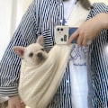 Miniatyrbild 4 av 5: 1 Stycke Lätt Bärbar Husdjurs Crossbody Väska Canvas Väska Utomhus Bärbar
