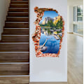 Miniatyrbild 5 av 5: 1 st 3D-stereoskopiska väggmålningar Flerfärgad Pool Dekoration