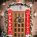 Miniatyrbillede 3 af 5: 1 Pak Merry Christmas Banner Skilt - Julepynt til Dør