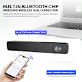 Miniatyrbilde 5 av 5: Sorte PC-høyttalere, 12 Watt, PC-lydstang, USB-strømforsyning, 3,5 mm