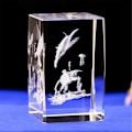 Miniatyrbilde 3 av 5: 1 Stykke Lasergravert Krystalldekorasjon - 3D Havskilpadde