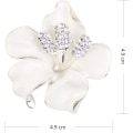 Miniatyrbilde 4 av 5: Elegant Brosje i Form av Blomster og Krystall 29,8g