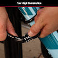 Miniatyrbild 5 av 5: Master Lock Cykellås med Kabel, Kombinationslås för Cykel, Kabelås för Utrustning utomhus, Svart