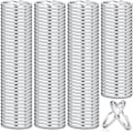 Miniatyrbilde 1 av 5: 100 Pakk Nøkkelringer, Split Nøkkelringer Bulk for Nøkkelring og Håndverk (1 Tomme)