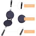 Miniatyrbilde 2 av 5: Vaffeljern i aluminiumlegering, non-stick vaffelkake, egggaff-maker, rullform, kjøkkenbakeverktøy, bakeformer, DIY-bakeutstyr, jul
