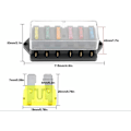 Miniatyrbillede 2 af 5: 6-vejs bilsikringboks, 12V/24V/32V/48V universel standard bladfuse