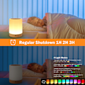 Miniatyrbillede 5 af 5: Touch-natlampe genopladelig trådløs natlys 11 LED-lys
