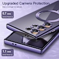 Miniatyrbilde 4 av 5: Transparent myk deksel kompatibel med Samsung Galaxy S24 Ultra 6,8 tommer, fullstendig beskyttet kameralinse
