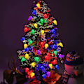 Miniatyrbillede 5 af 5: 25,7FT 50LED Batteridrevne Julelys, 8 Tilstande Julepynt Indendørs Lys, Vandafvisende C9 Julelys