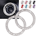 Miniatyrbillede 1 af 5: 2 stk. Push Start-knapper Bling Ringe Auto Bil Motor Start Stop