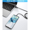 Pikkukuva 2 / 5: USB-C - USB-sovitin 4-pakkauksessa, Type-C naaras - A uros auton latausmuunnin uusille iPhone 16 Pro Max Plus 15 14 13, A