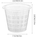 Miniatyrbillede 2 af 5: Transparente eller sorte orkidepotter, 10 plastik orkidepotter med