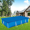 Miniatyrbild 5 av 5: Rektangulär Tubulär Poolöverdrag - Blå (300X200CM), Rektangulär Simbassängöverdrag