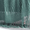 Miniatyrbillede 4 af 5: Grøn Sengetæppe Grøn Sofa Tæppe Strikket Sengetæppe Grøn Sofa