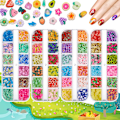 Miniatyrbild 1 av 5: 4 Ask Nagelset Nagelstenar Falska Naglar Mix Nageldiamanter