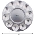 Miniatyrbillede 3 af 5: 2 stk. 10-huls aluminium farvepalet, akvarel farvepalet