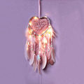 Miniatyrbillede 4 af 5: Drømmesnapper (20*45cm, Lyserød, Lys), Boho Stil LED Lys