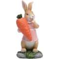 Miniatyrbillede 1 af 5: Kanin Gulerod Statuer Bunny Æg Figurer Havepynt Dyr Forår Påske (Gulerod)