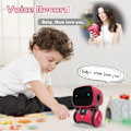 Miniatyrbilde 4 av 5: Robotleketøy for barn, interaktive smarte roboter med berøringssensor, stemmestyring, spansk talegjenkjenning, sang, dans