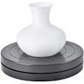 Miniatyrbillede 2 af 5: 1 stk sort keramisk drejeskive 18 cm håndlavet skulptur ler
